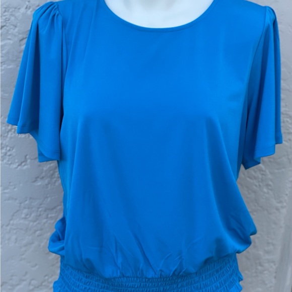 Michael Kors blue top  NWT - Picture 9 of 10